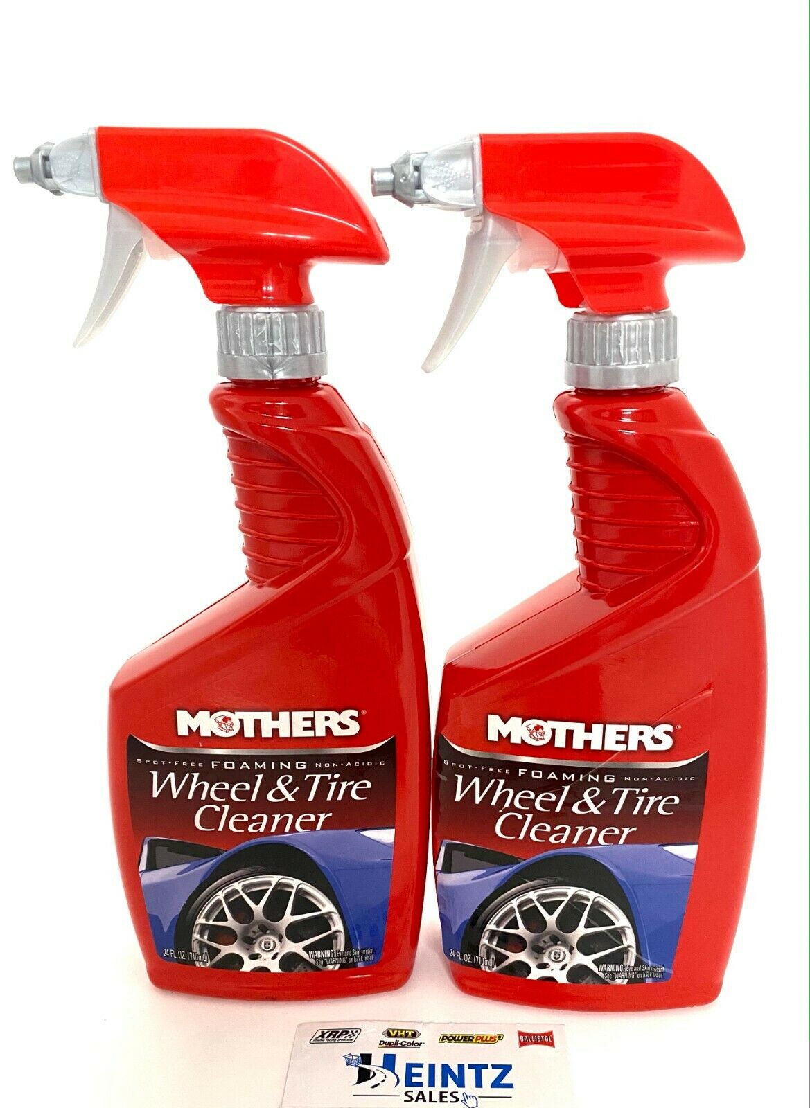 MOTHERS 05924 Foaming Wheel & Tire Cleaner 2 PACK - Non-Acidic - Spot Free - 24 oz.