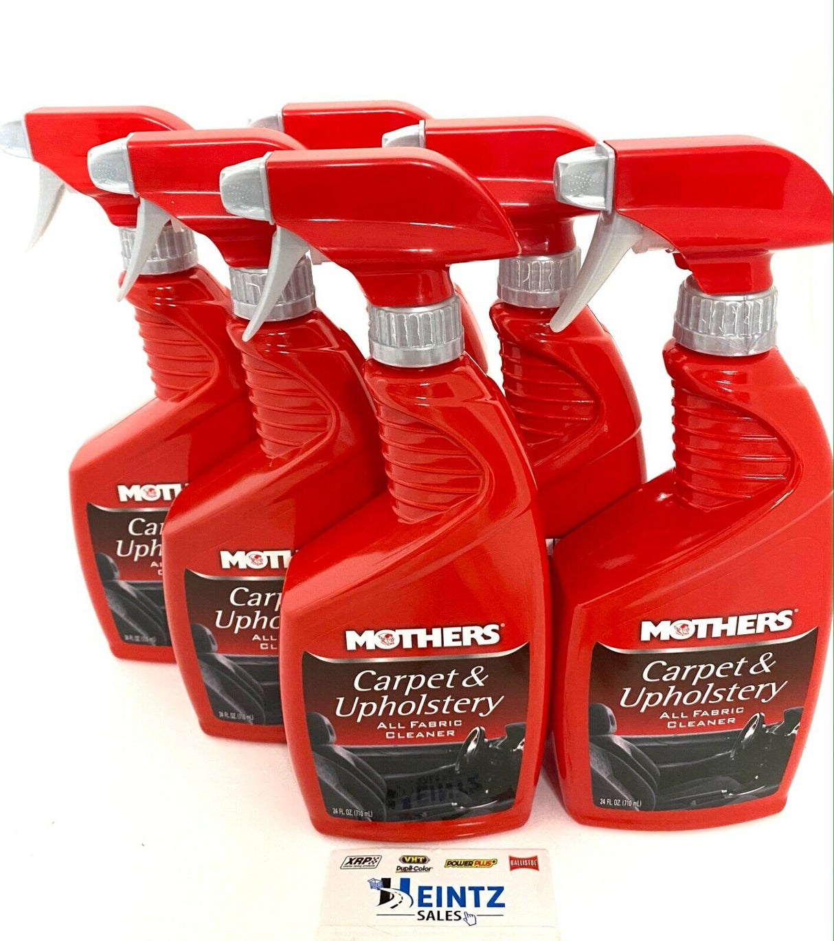 MOTHERS 05424 Carpet & Upholstery 6 PACK - All Fabric Cleaner - Vinyl - Cloth - 24 fl. oz.