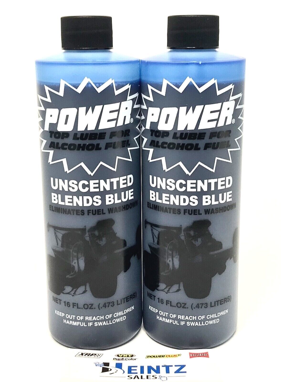 Power Plus UNSCENTED BLUE Lubricant 2 PACK Fuel Additive Alcohol Top Lube