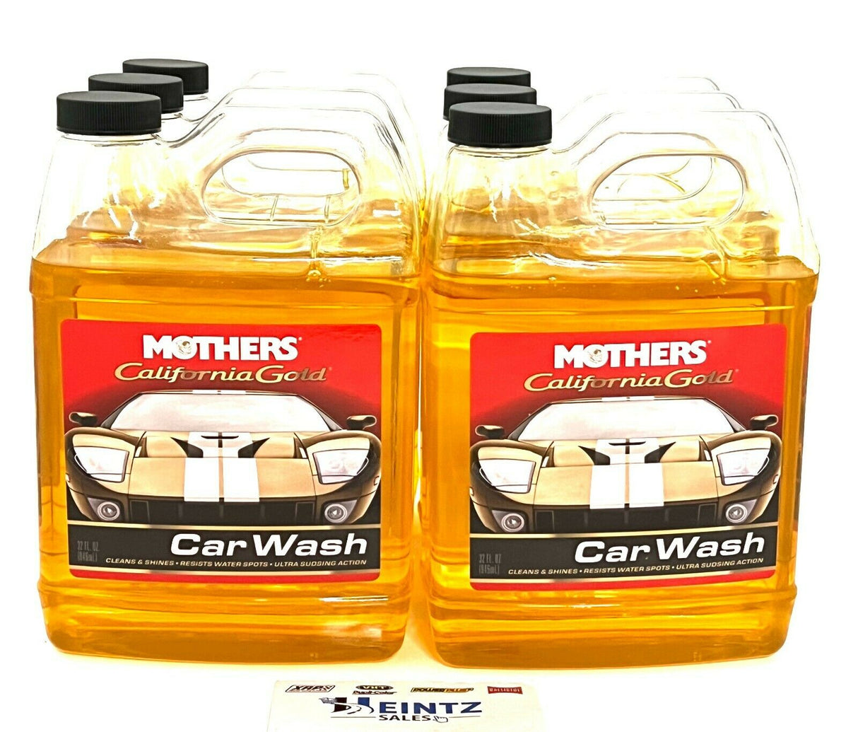 MOTHERS 05632 California Gold Car Wash 6 PACK -Resists water spots -pH balanced- 32 oz.