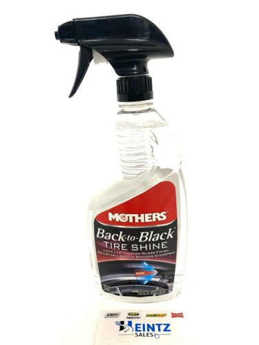 MOTHERS 06924 Back-to-Black Tire Shine - High-Gloss - Long-lasting - 24 oz.